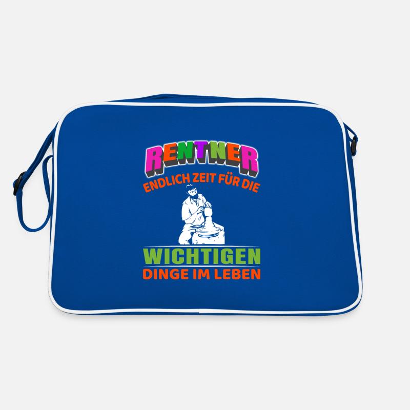 Rentner Rente Rentenbeginn Töpfern Retro Tasche