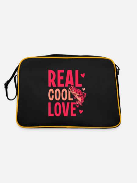 Real Cool Love - Retro Tasche - Schwarz/Gold - Hinten