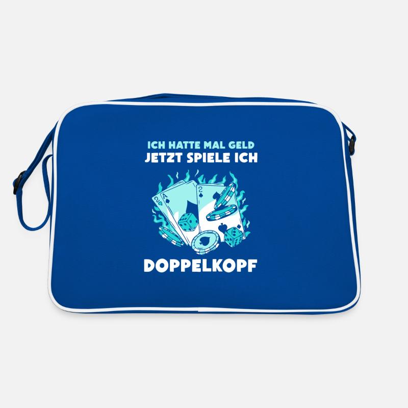 Ich hatte mal Geld Doppelkopf Retro Tasche