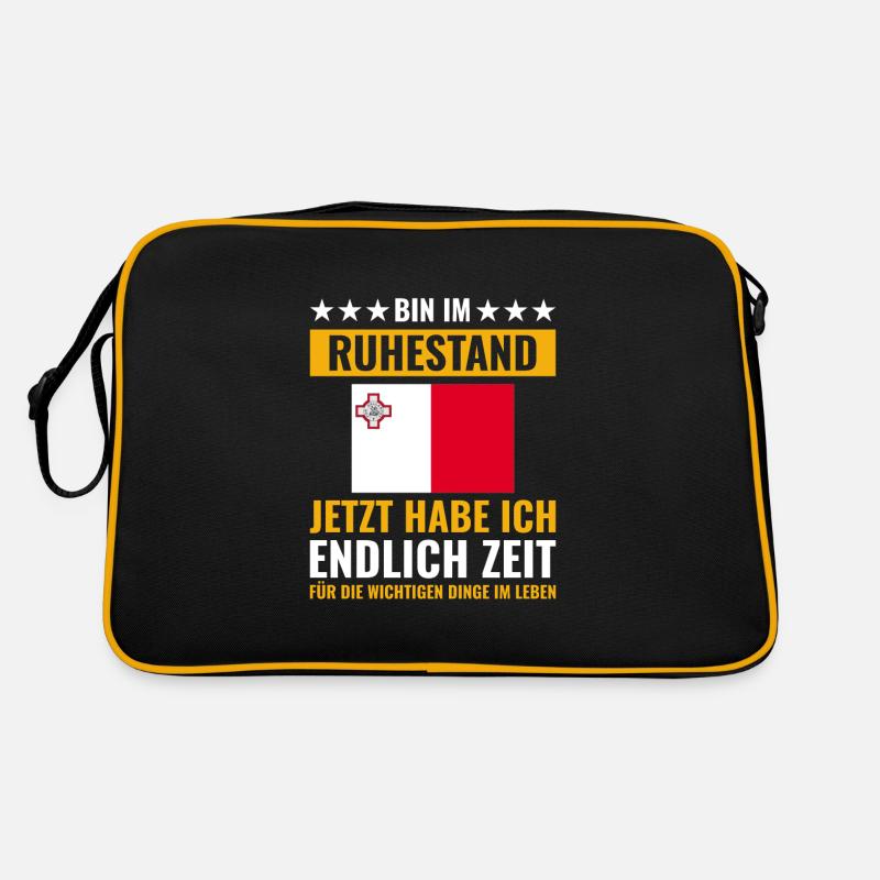 Rentner Rente Rentenbeginn Malta Retro Tasche