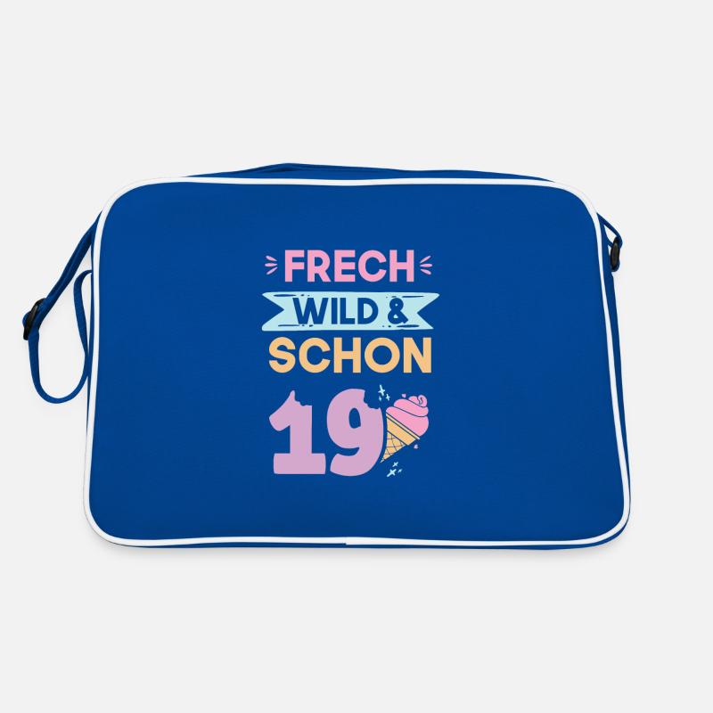 19 Jahre Geburtstag Eis essen Retro Tasche
