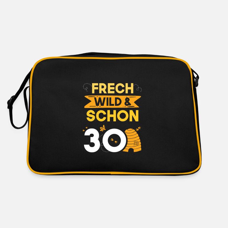 Geschenk 30 Jahre Geburtstag Imker Biene Retro Tasche