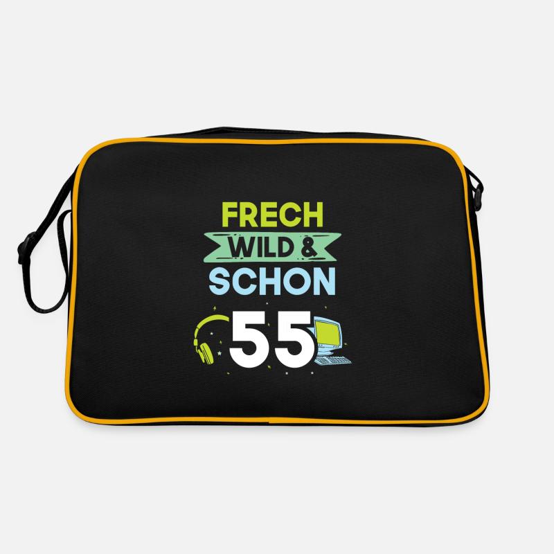 Geschenk 55 Jahre Geburtstag Gamer Gaming Retro Tasche