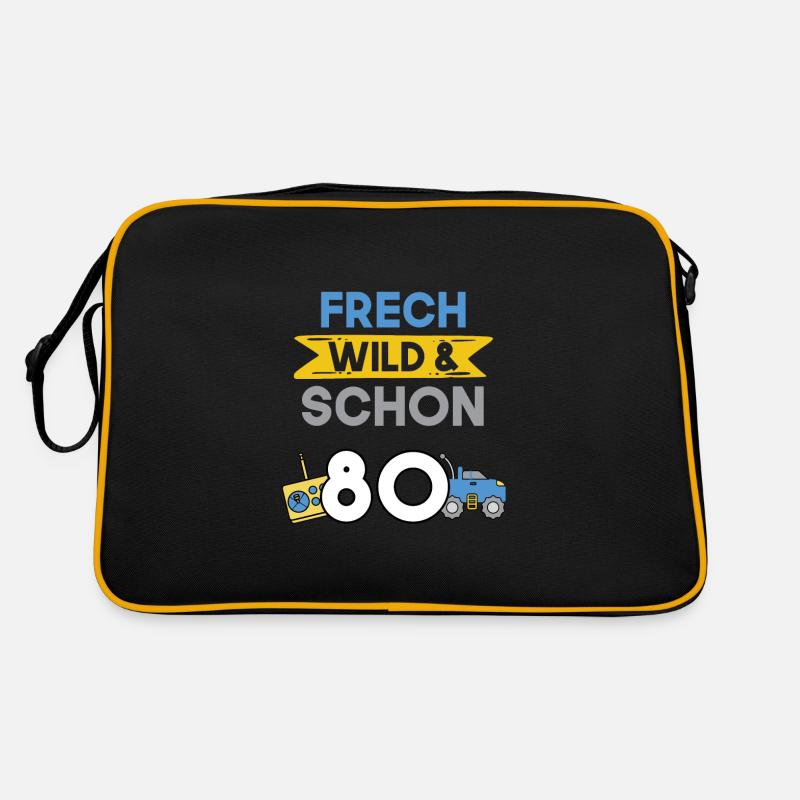 Geschenk 80 Jahre Geburtstag Spielzeug Auto Retro Tasche