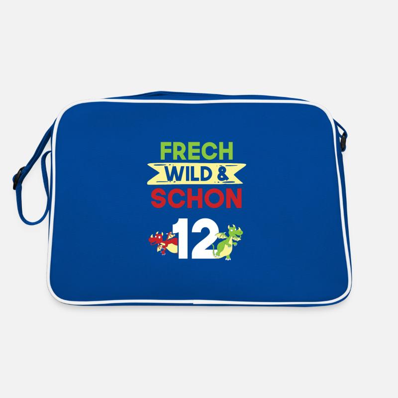12 Jahre Geburtstag Junge Mädchen Drachen Retro Tasche