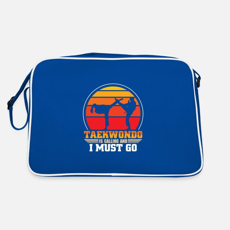 Taekwondo Is Calling And I Must Go Retro Tasche