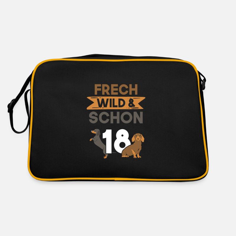 18 Jahre Geburtstag Dackel Retro Tasche