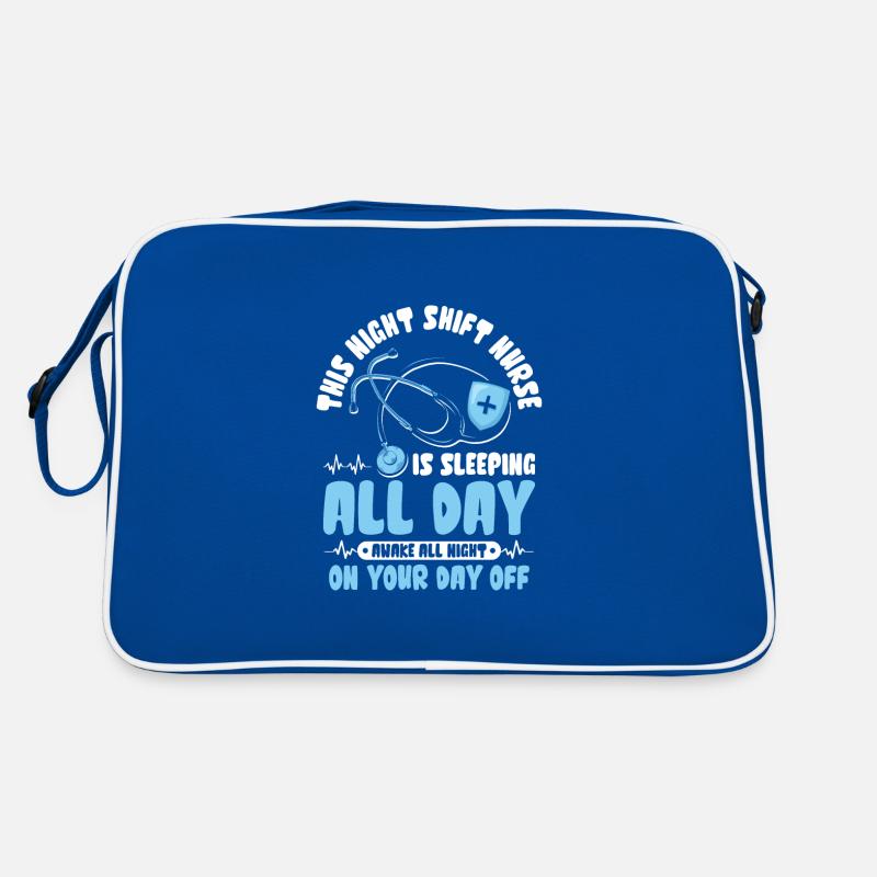 This Night Shift Nurse is sleeping all day Retro Tasche