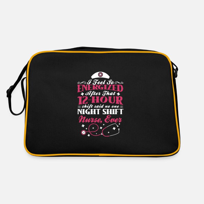 Night Shift Nurse ever Retro Tasche