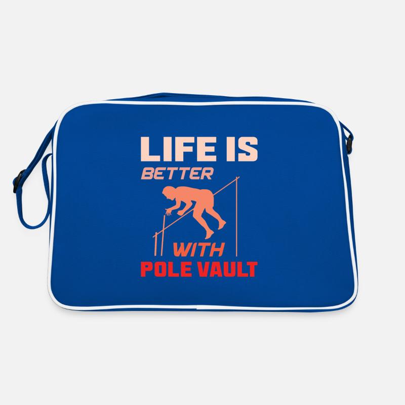 life is better with pole vault Retro Tasche