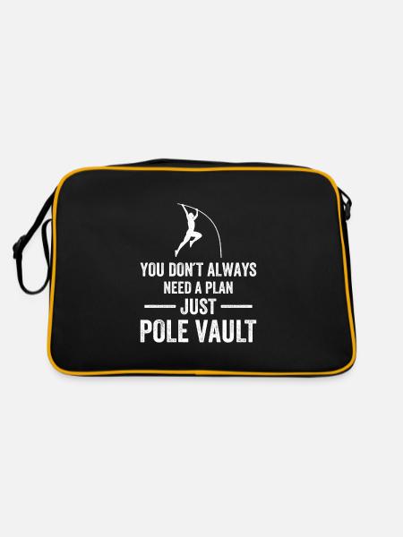 You dont always need a plan just Pole VaultYou don - Retro Tasche - Schwarz/Gold - Hinten