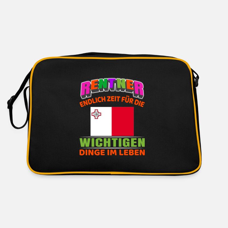 Rentner Rente Rentenbeginn Malta Retro Tasche