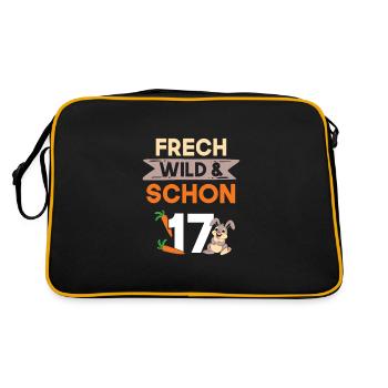 17 ans d’anniversaire lapin lapin - Sac Retro - noir/or - Dos