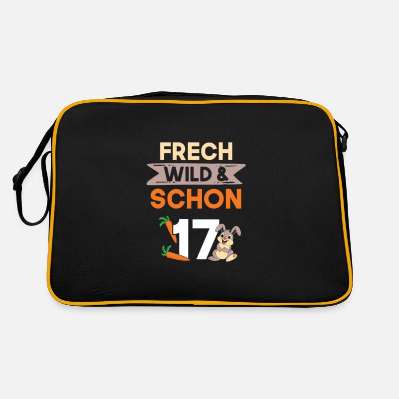 17 ans d’anniversaire lapin lapin Sac Retro