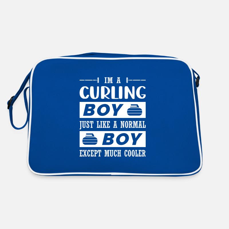 Im a curling boy Retro Bag