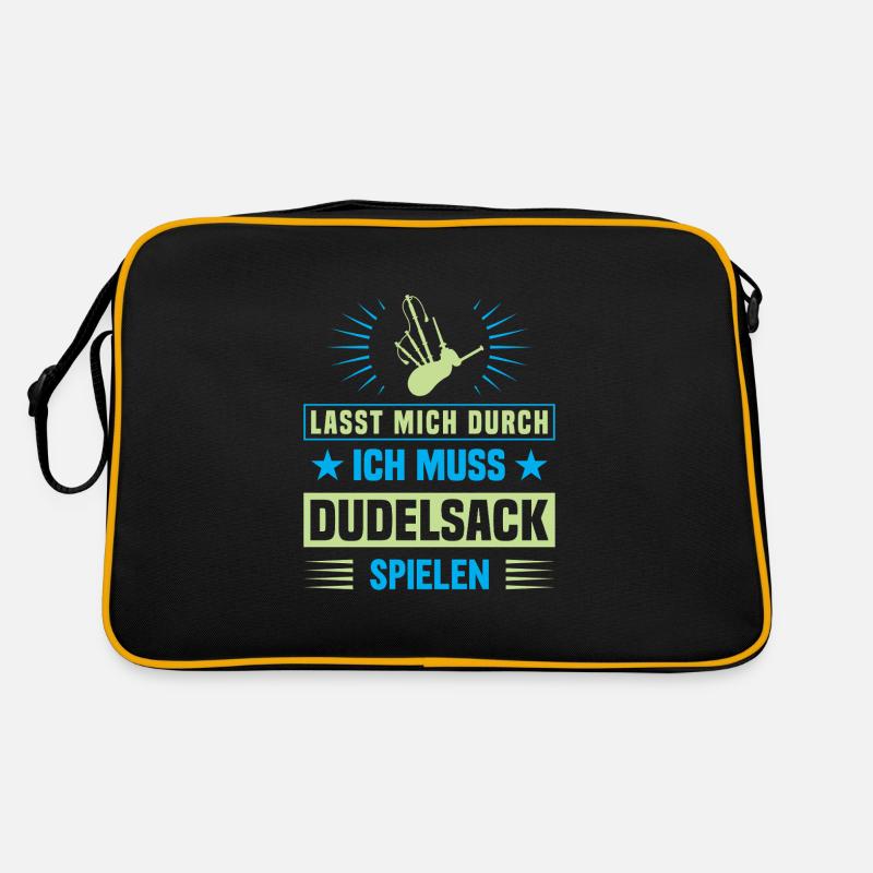Dudelsackspieler Dudelsack Männer Geschenk Retro Tasche