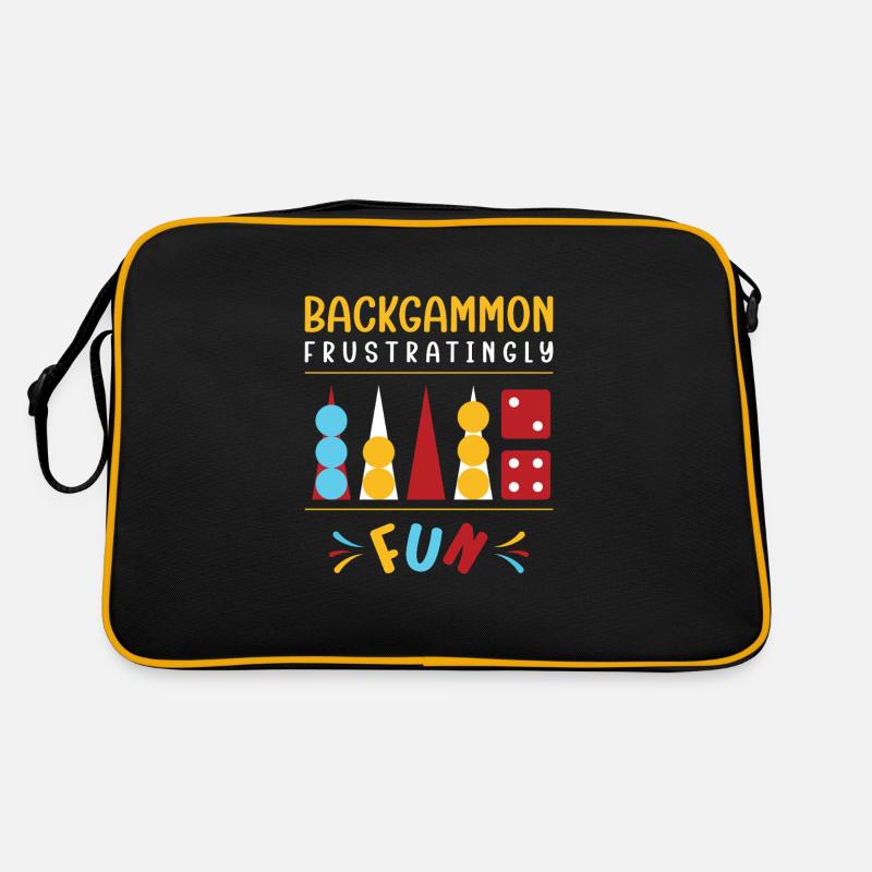 Backgammon Spiel Retro Tasche