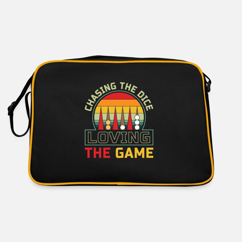 Backgammon Spiel Retro Tasche