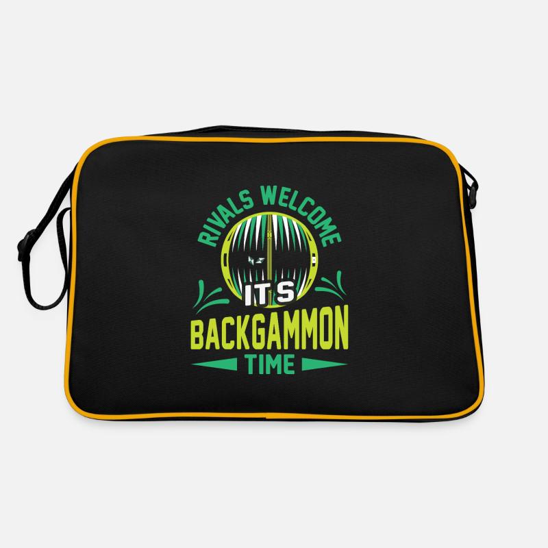 Backgammon Spiel Retro Tasche