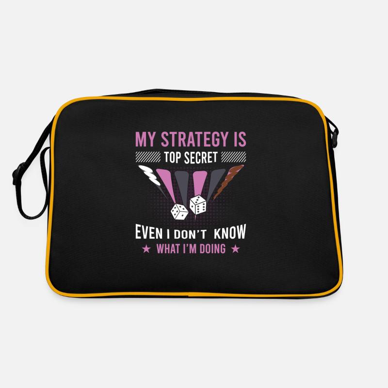 Backgammon Spiel Retro Tasche