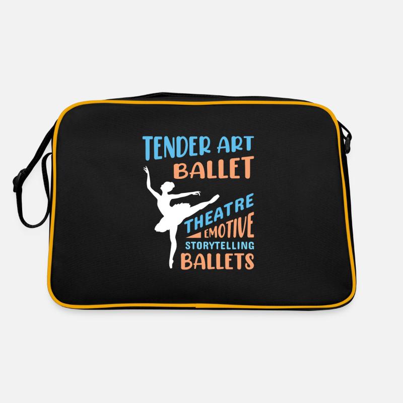 Ballerina Ballett mädchen Retro Tasche
