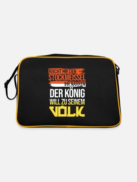 Hobbyimker Imker Bienen Flüsterer Imkern Honig - Retro Tasche - Schwarz/Gold - Hinten