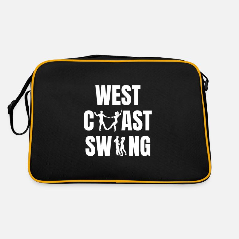 West Coast Swing WCS Westie Dancing Figure Retro Bag