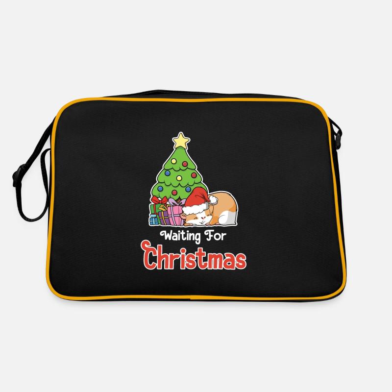 Joyeux Noël vacances cochon Santa Guinée Sac Retro