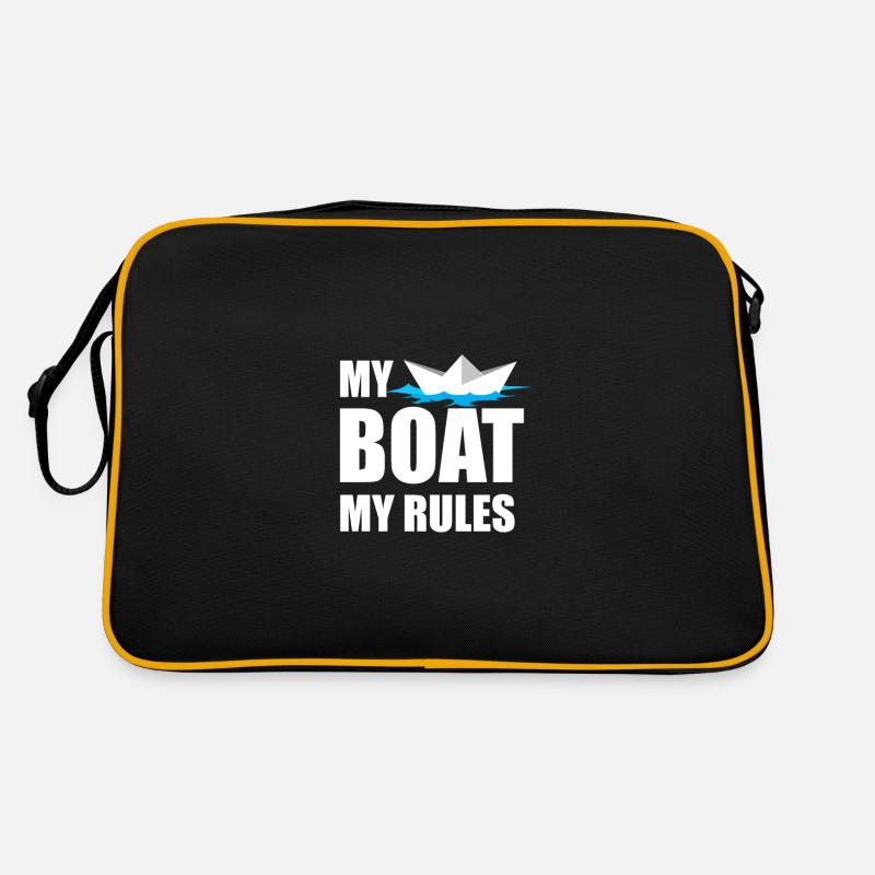Boot lustiges Boot Zitat Geschenk Retro Tasche