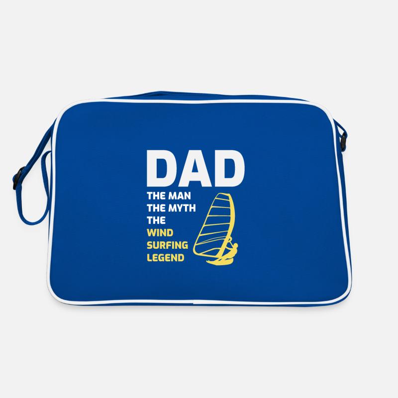 Windsurfer Dad Windsurfing Vatertagsgeschenk Retro Tasche