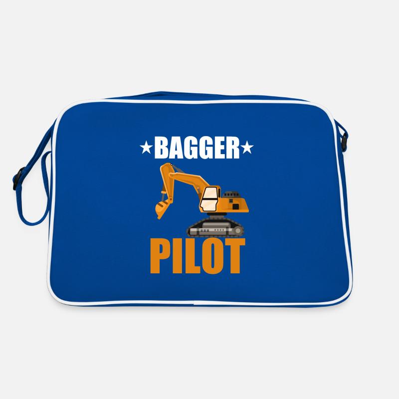 Bagger Pilot Shirt • Baggern • Bagger Geschenk Retro Tasche