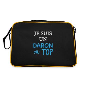 Je suis un daron au top - Sac Retro - noir/or - Dos