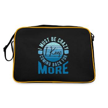 Natation sur glace Je suis fou Je reviens toujours pour plus - Sac Retro - noir/or - Dos