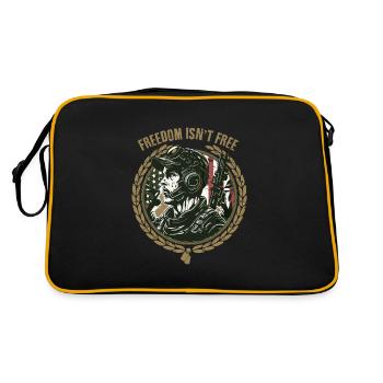 Freedom isn't free - Sac Retro - noir/or - Dos