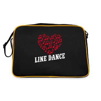 Danse en ligne Danser avec l’amour et le cœur - Sac Retro - noir/or - Dos