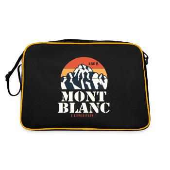 Mont Blanc Chamonix Alpinisme Randonnée - Sac Retro - noir/or - Dos