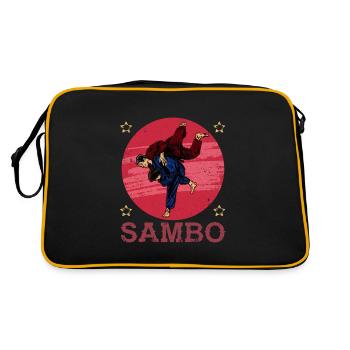 Sambo Lutte Autodéfense URSS Sports - Sac Retro - noir/or - Dos