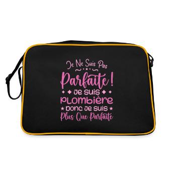 Une Plombière plus que parfaite, métier de rêve - Sac Retro - noir/or - Dos
