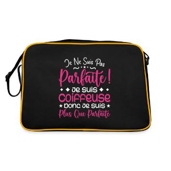 Une Coiffeuse plus que parfaite, métier de rêve - Sac Retro - noir/or - Dos