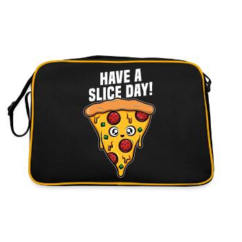 Avoir un cadeau schnitzel day Pizza Italian Dishes - Sac Retro - noir/or - Dos