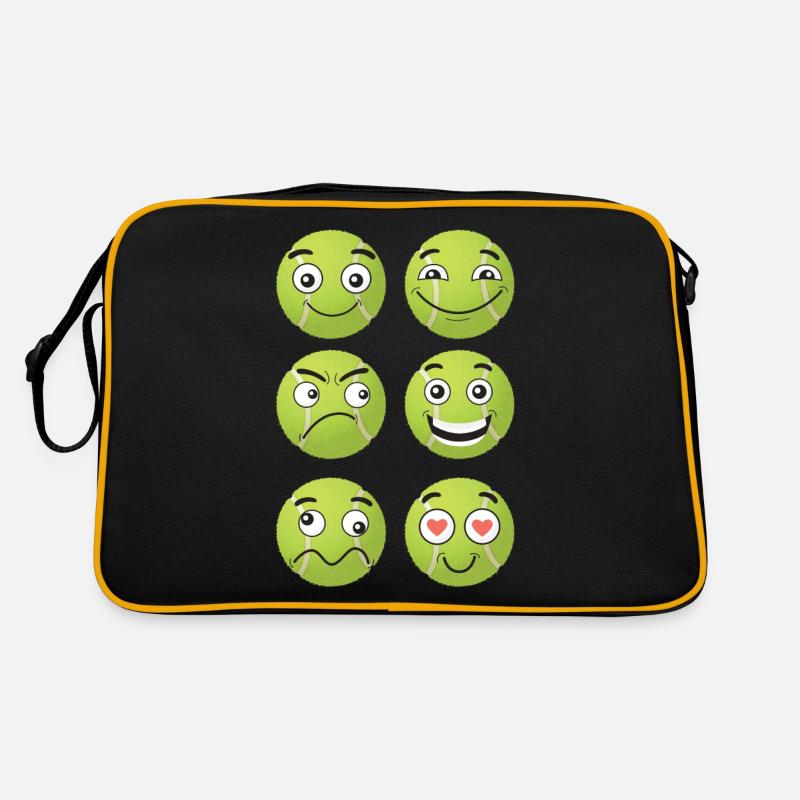 Tennis Comic Visages Sac Retro
