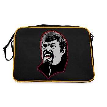 Un homme vampire affamé - rouge - Sac Retro - noir/or - Dos