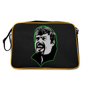 Un homme vampire affamé - vert - Sac Retro - noir/or - Dos