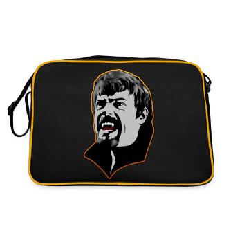 Un homme vampire affamé - orange - Sac Retro - noir/or - Dos