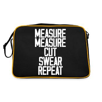 Mesure Mesure Coupe Jurer Répéter 3 - Sac Retro - noir/or - Dos