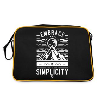 Adoptez la simplicité minimaliste - Sac Retro - noir/or - Dos