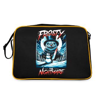 Frosty The Nightmare Festive Slasher Candy Cane - Sac Retro - noir/or - Dos