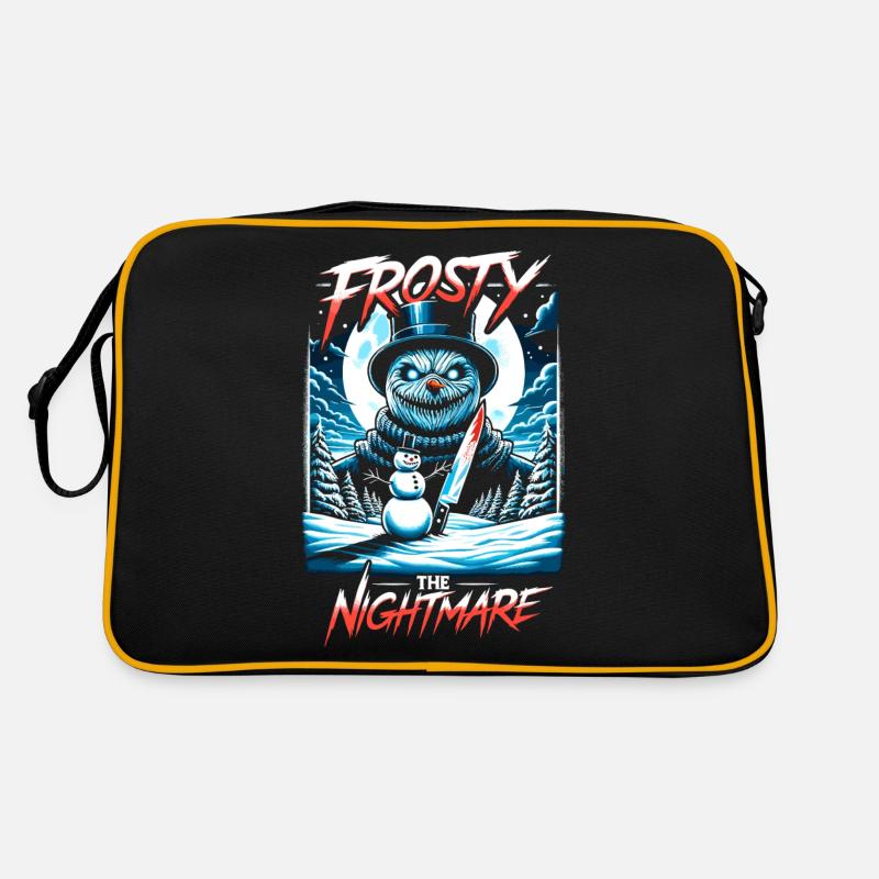 Frosty The Nightmare Festive Slasher Candy Cane Retro Tasche