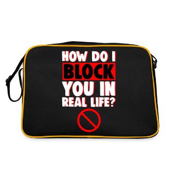 Comment puis-je vous bloquer dans la vraie vie 4 - Sac Retro - noir/or - Dos
