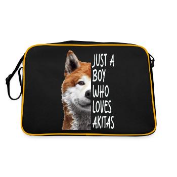 Akita - Retro Bag - black/gold - Back